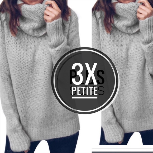 hello miss Sweaters - PETITE Cozy Knitted Turtleneck Sweater